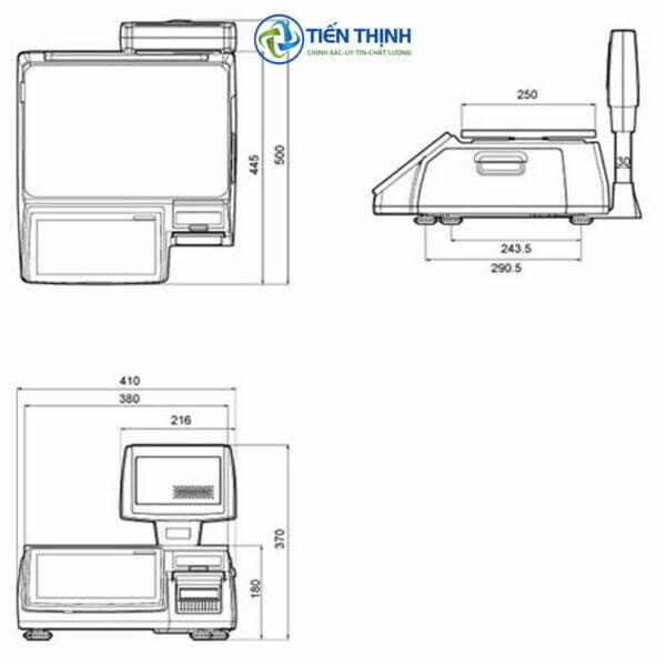 Thông tin sản phẩm và cấu tạo Cân điện tử in nhãn CL7200