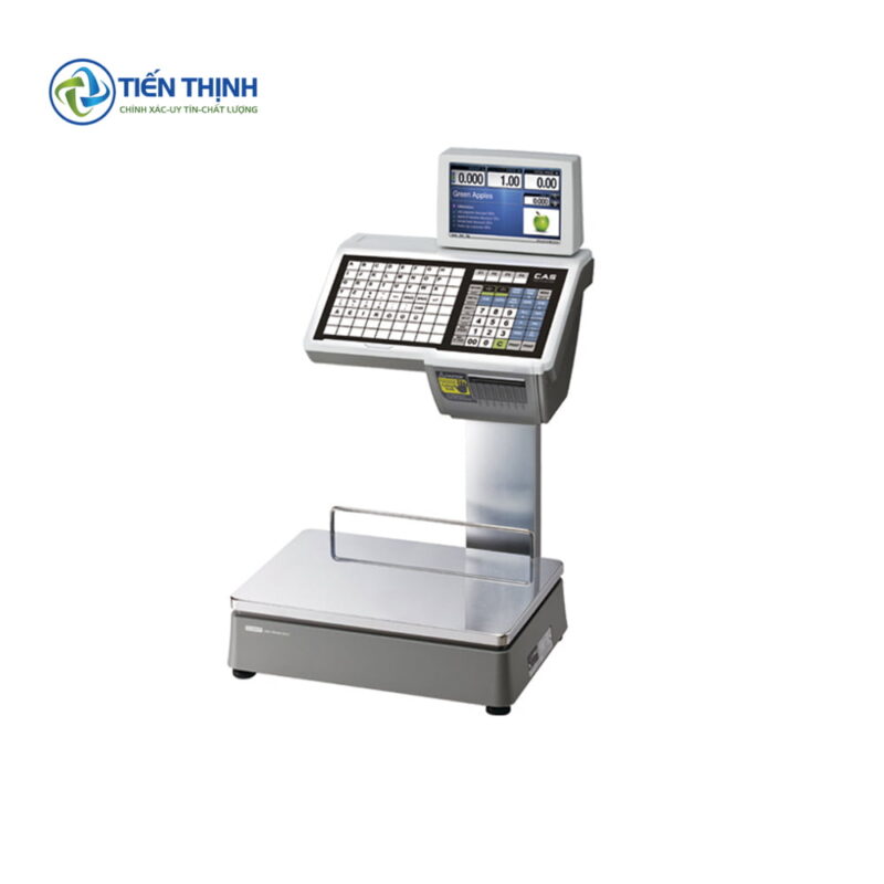 Máy tính tiền cân điện tử, thiết kế hiện đại, chuyên dụng cho cửa hàng.