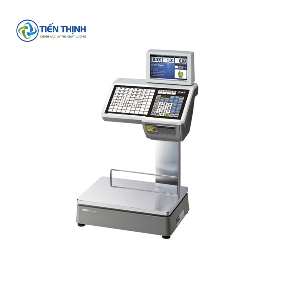 Máy tính tiền cân điện tử, thiết kế hiện đại, chuyên dụng cho cửa hàng.
