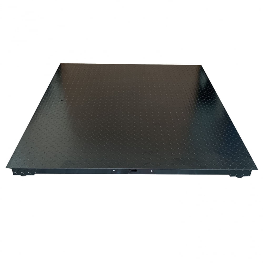 Bề mặt kim loại màu đen với họa tiết caro, dùng trong công nghiệp.