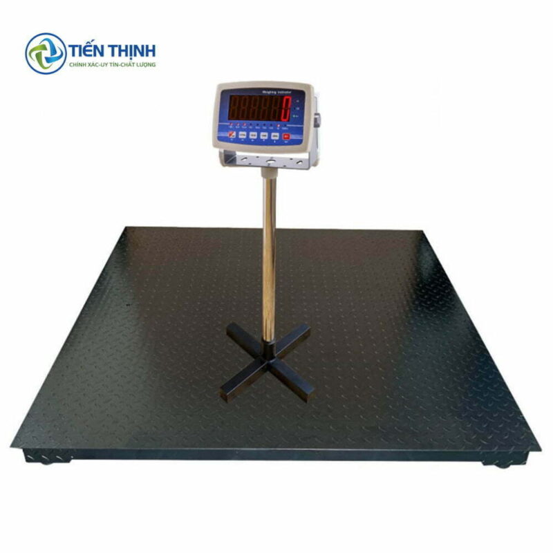 Cân điện tử bàn lớn với màn hình hiển thị số màu cam nổi bật.