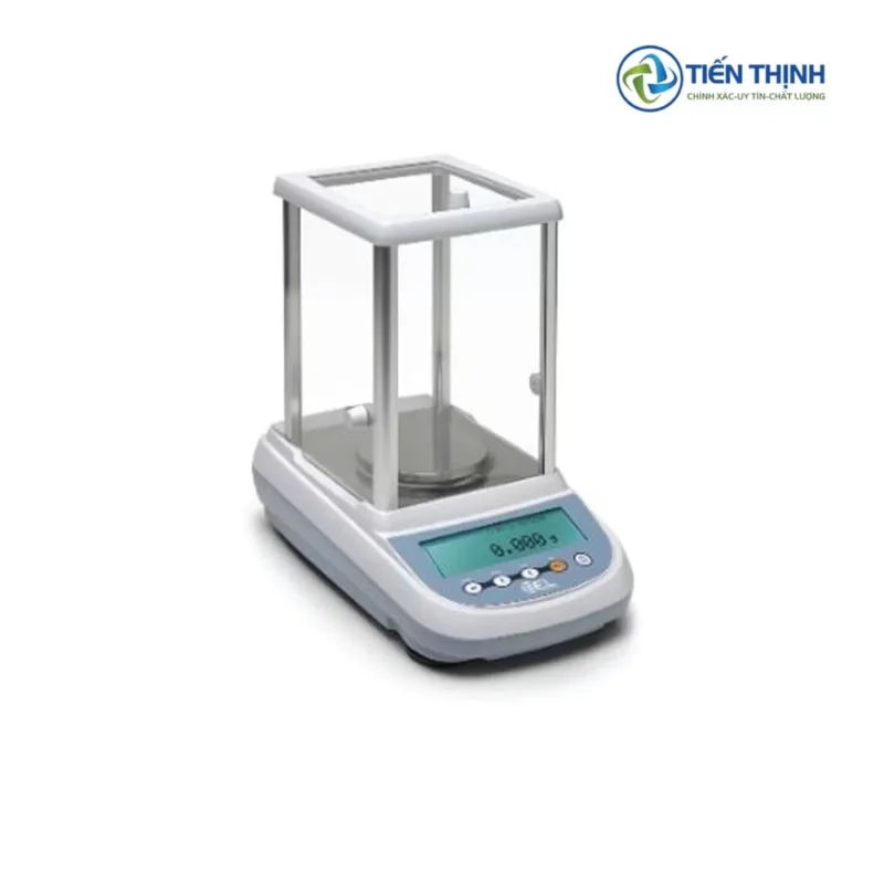 Cân phân tích điện tử hiện đại, độ chính xác cao trong phòng thí nghiệm.