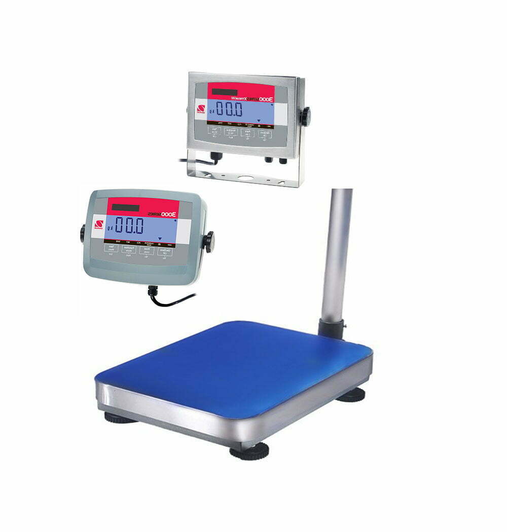 Cân điện tử công nghiệp với màn hình hiển thị rõ ràng, thiết kế chắc chắn.