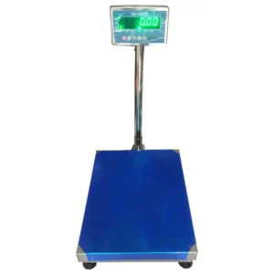 Cân điện tử màu xanh dương, thiết kế chắc chắn, phù hợp cho nhiều mục đích sử dụng.