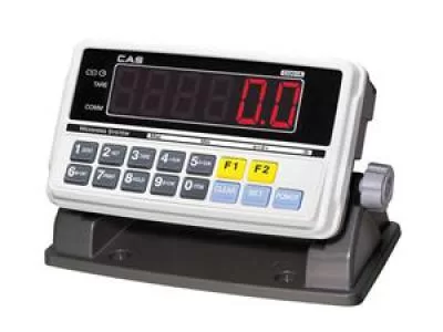 Cân điện tử kỹ thuật số với màn hình hiển thị số màu đỏ rõ ràng.