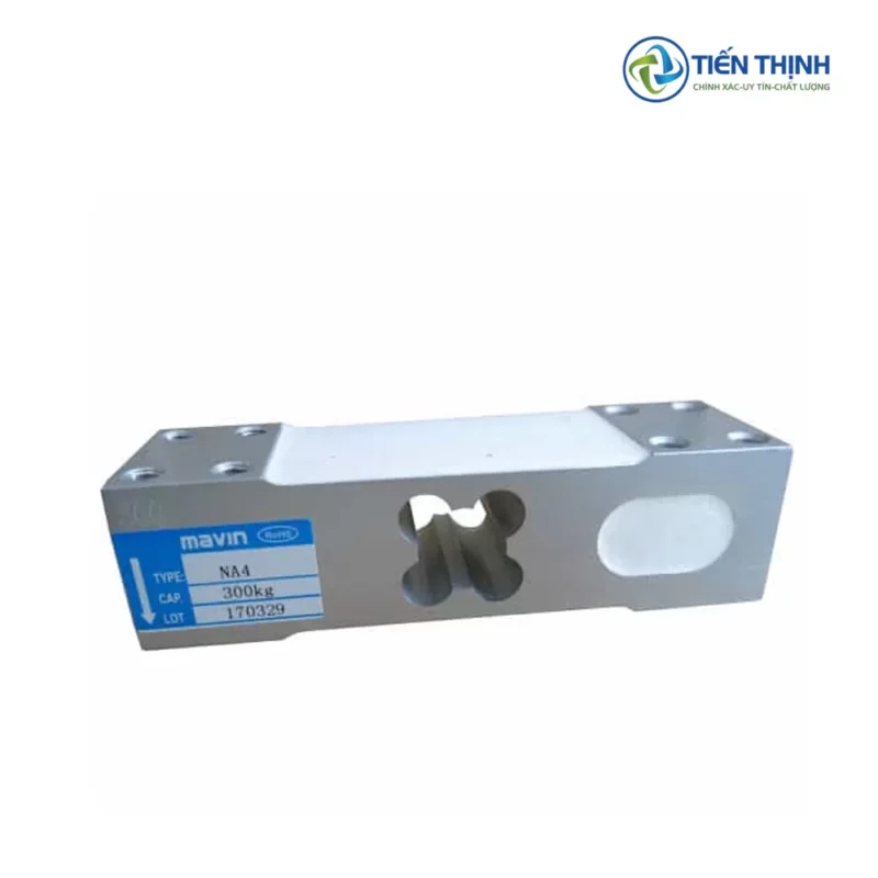 Cảm biến tải trọng Mavin N4A 300kg, màu bạc, góc chụp nghiêng.