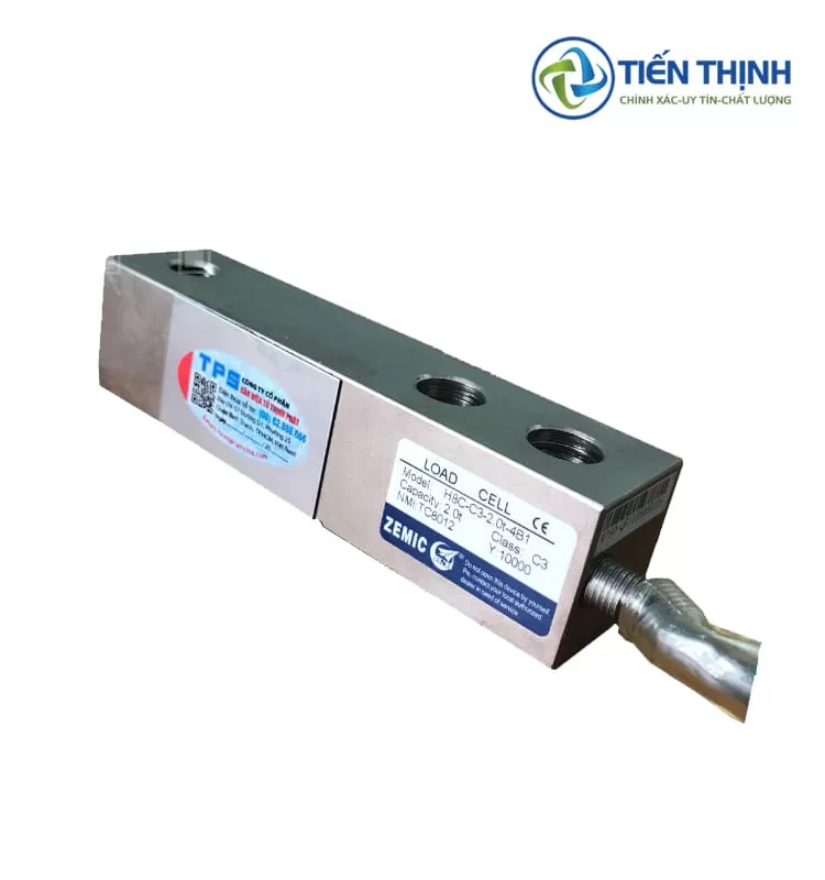 Cảm biến lực Zemic H8C-C3-10-481 màu đen, dùng trong cân công nghiệp.