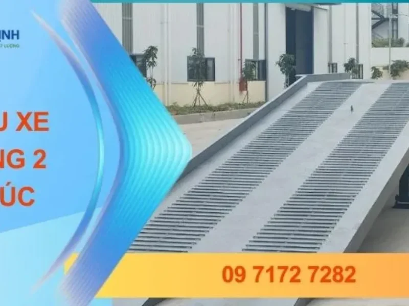 Rãnh thoát nước công nghiệp bằng bê tông, thiết kế hiện đại, chắc chắn.